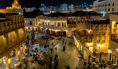 Souq Waqif stands out as a hub of football fandom during Asian Cup